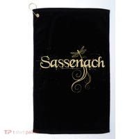 Sassenach Dragonfly Scottish Gift Retro Golf Towel thumb 0