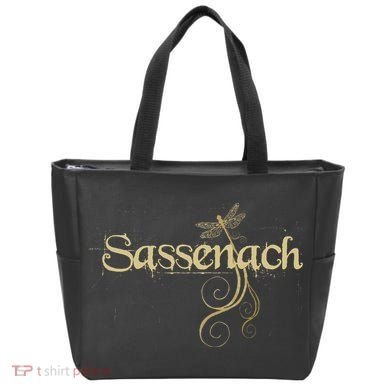 Sassenach Dragonfly Scottish Gift Retro Tote Bag