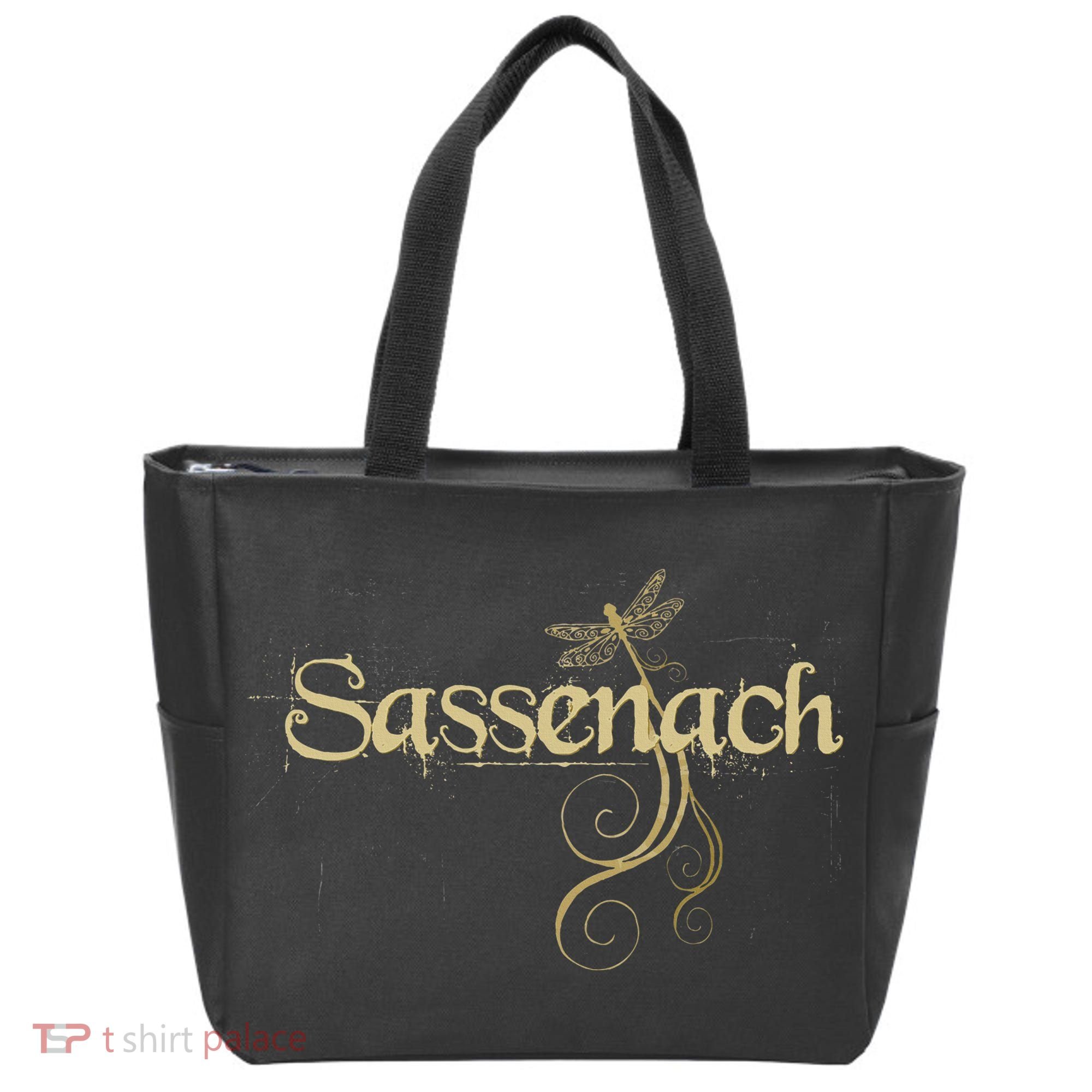 Sassenach Dragonfly Scottish Gift Retro Tote Bag
