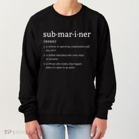 Submariner Definition Submersible Nuclearpowered Submarine Women's Sweatshirt thumb 0