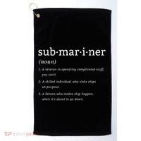 Submariner Definition Submersible Nuclearpowered Submarine Golf Towel thumb 0