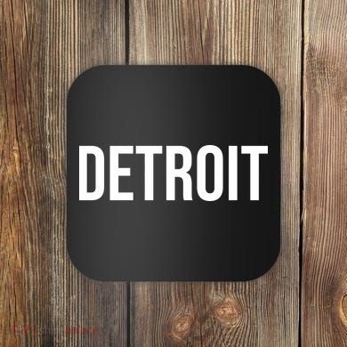 Simple Detroit Coaster