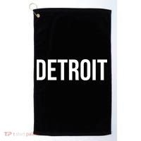 Simple Detroit Golf Towel thumb 0