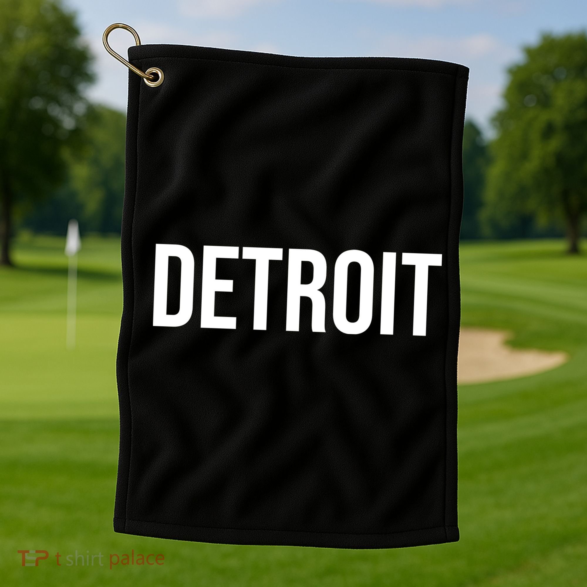 Simple Detroit Golf Towel