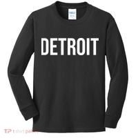 Simple Detroit Kids Long Sleeve Shirt thumb 0