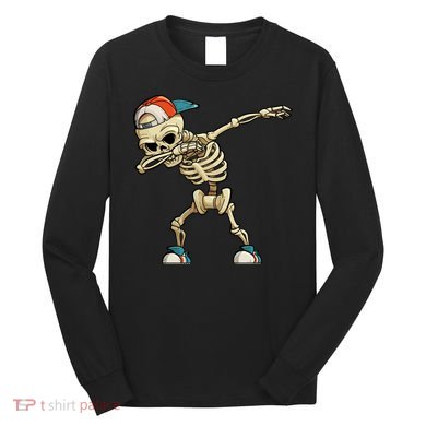 Skeleton Dabbing Long Sleeve Shirt