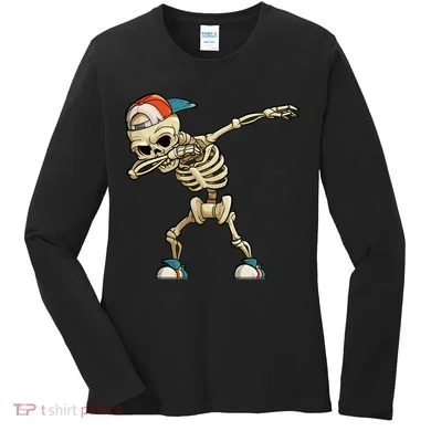 Skeleton Dabbing Women's Long Sleeve Shirt