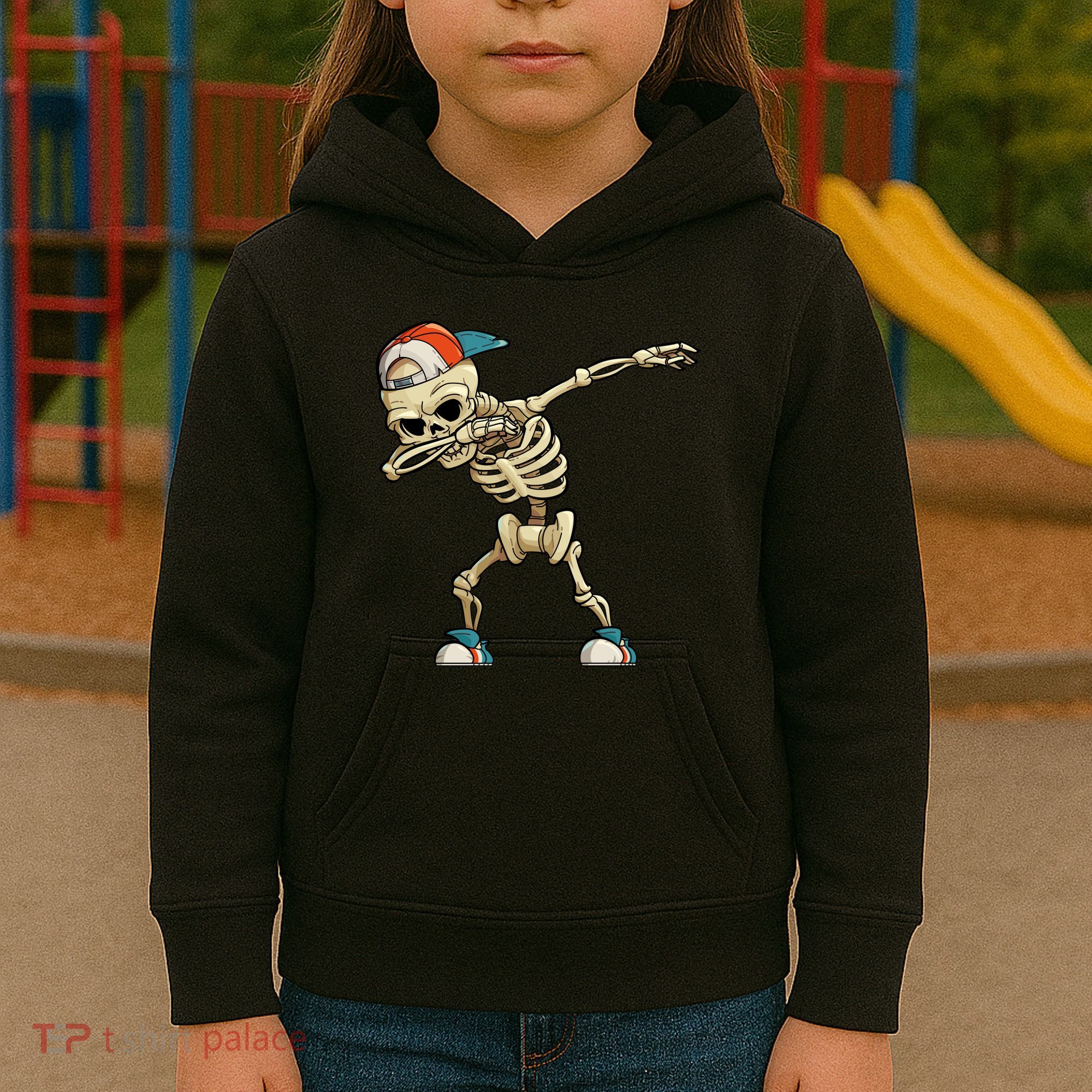 Skeleton Dabbing Kids Hoodie