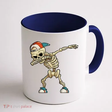 Skeleton Dabbing Coffee Mug back