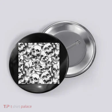 Spooky Deadly Skulls Button