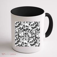 Spooky Deadly Skulls Coffee Mug thumb 1