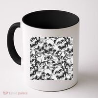 Spooky Deadly Skulls Coffee Mug thumb 0