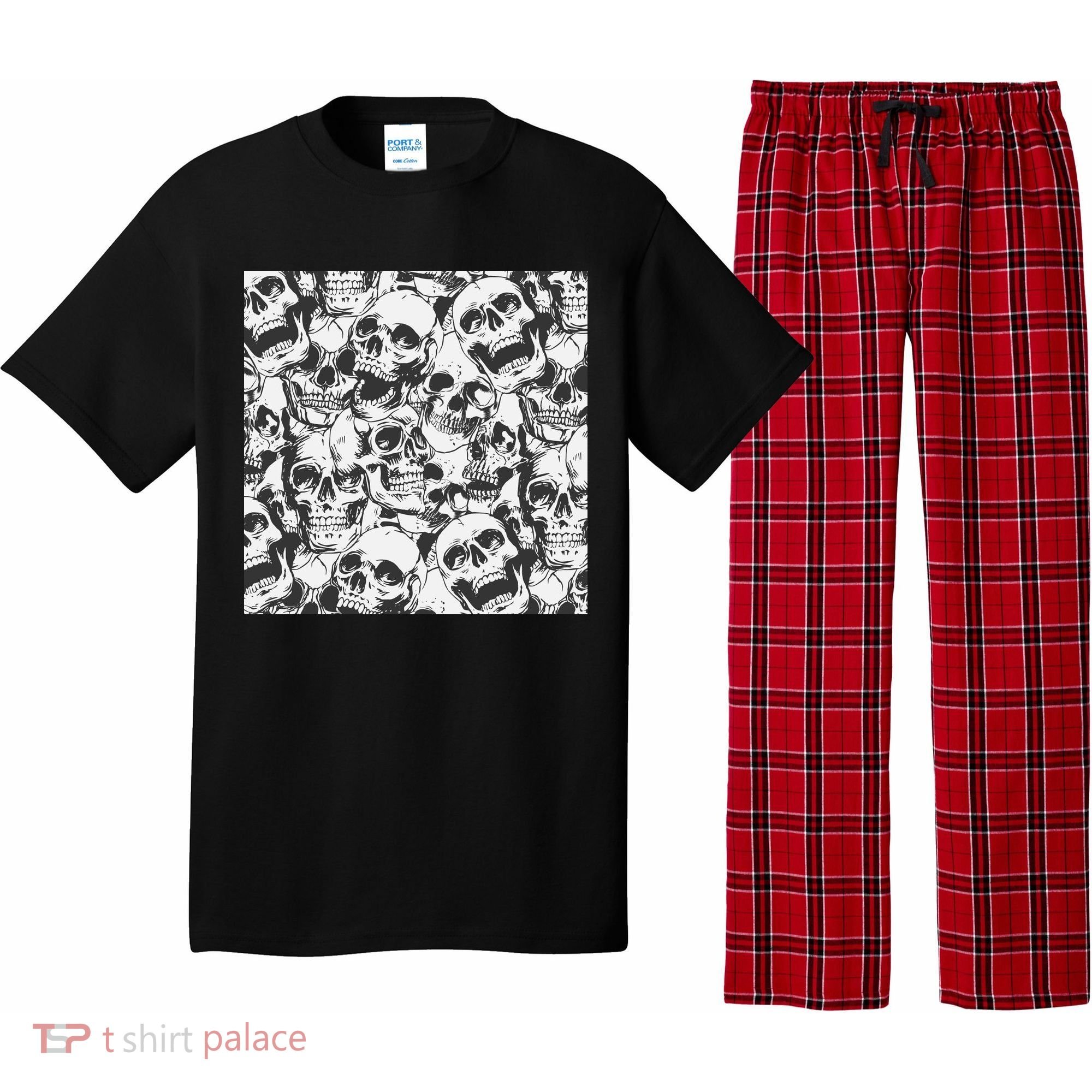 Spooky Deadly Skulls Pajama Set