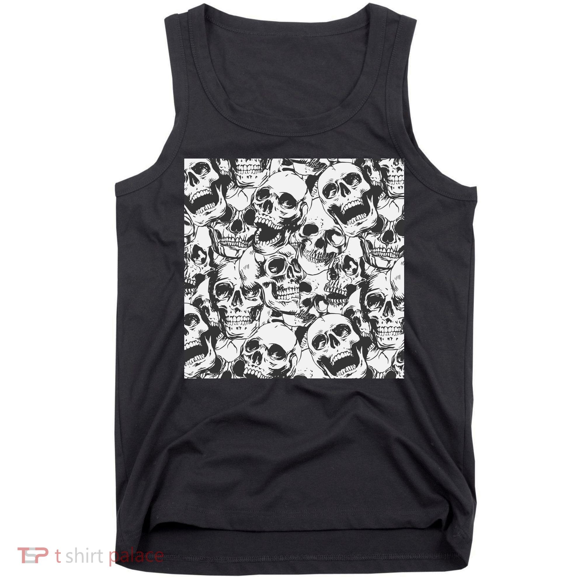 Spooky Deadly Skulls Tank Top