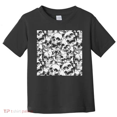 Spooky Deadly Skulls Toddler T-Shirt