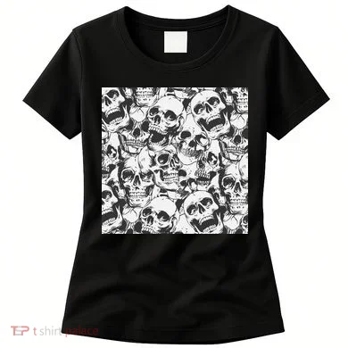 Spooky Deadly Skulls Women's T-Shirt