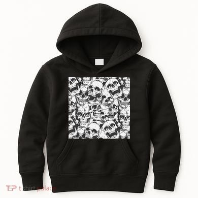 Spooky Deadly Skulls Kids Hoodie