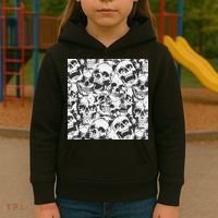Spooky Deadly Skulls Kids Hoodie thumb 3