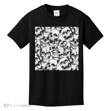 Spooky Deadly Skulls Kids T-Shirt