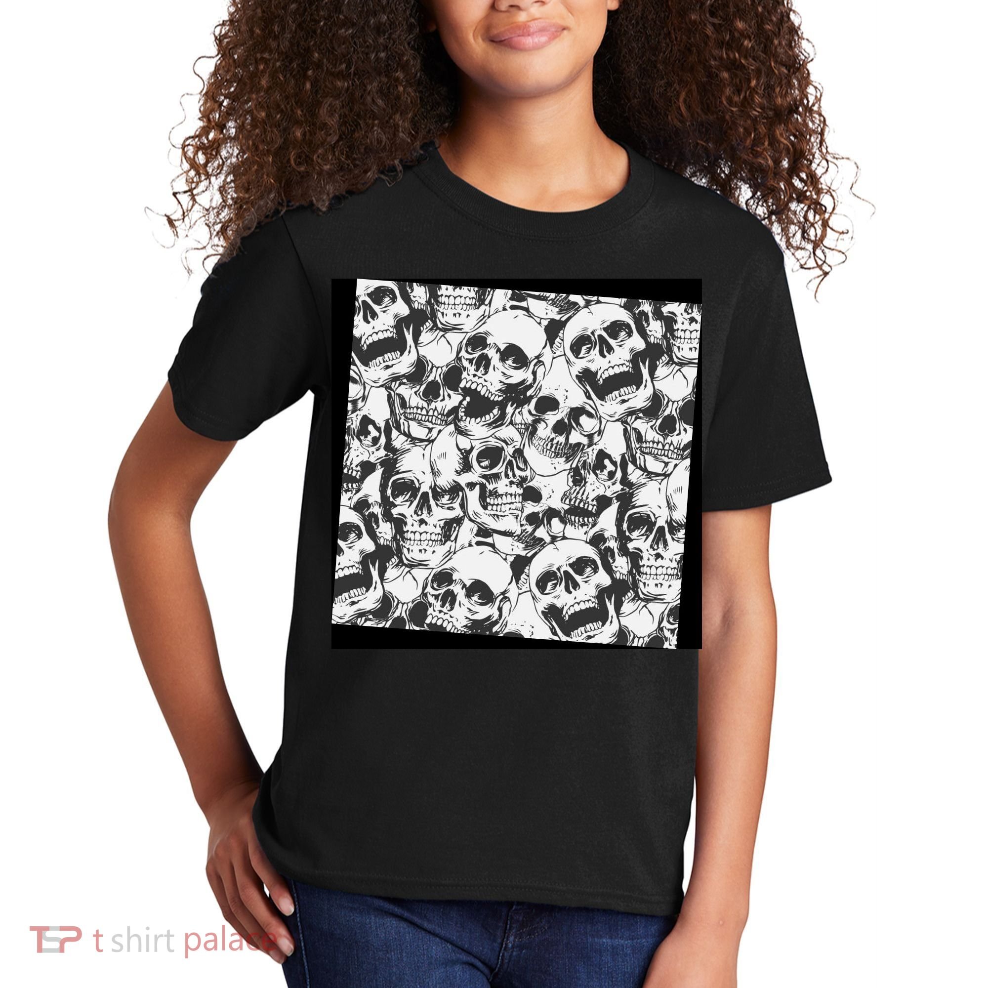 Spooky Deadly Skulls Kids T-Shirt