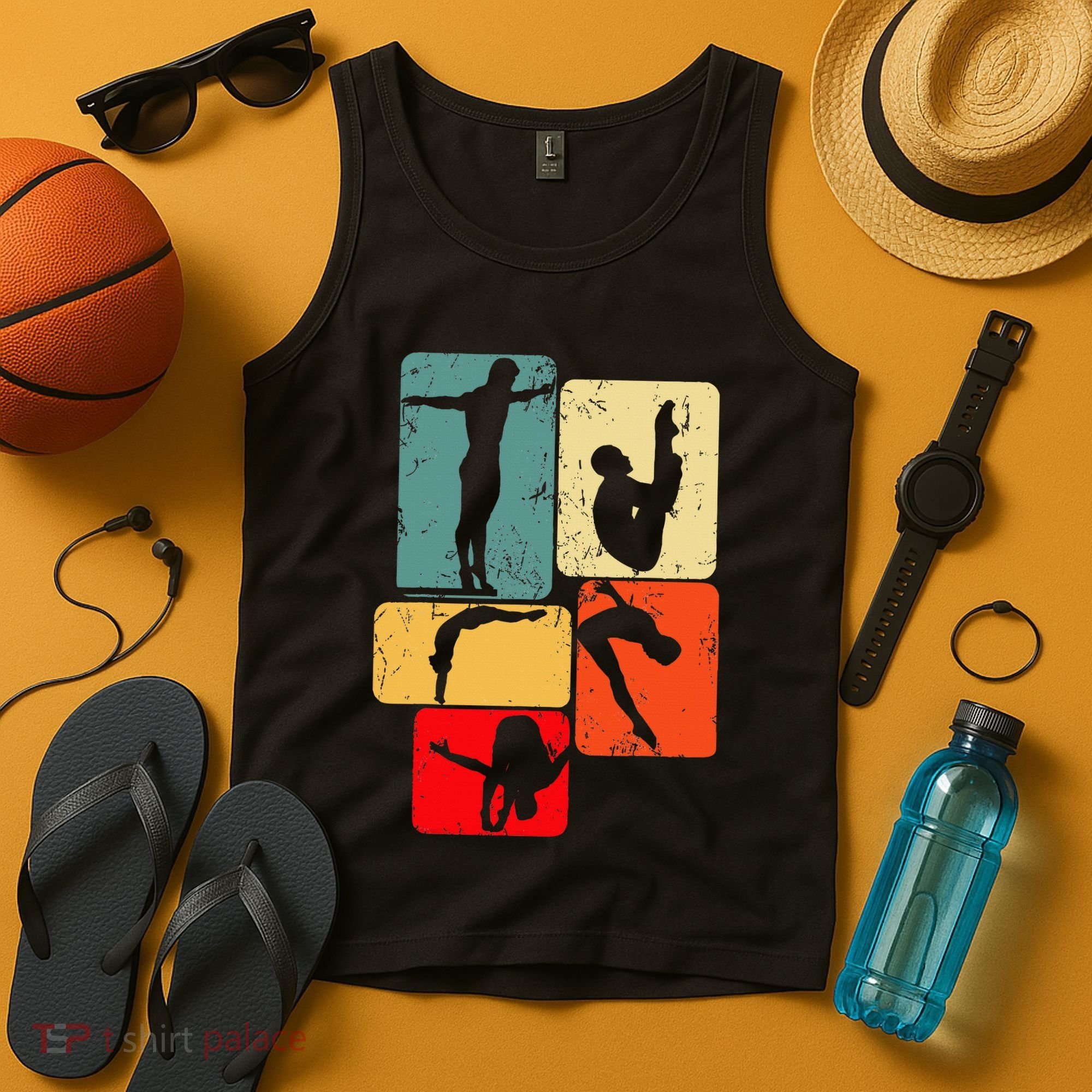 Springboard Diving Springboard Diver Platform Diving Tank Top