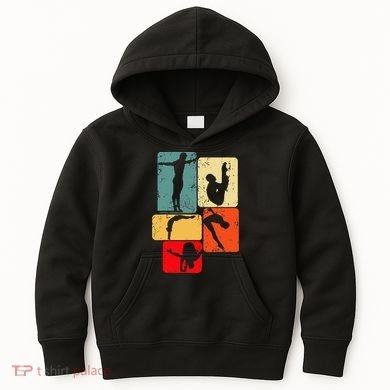 Springboard Diving Springboard Diver Platform Diving Kids Hoodie
