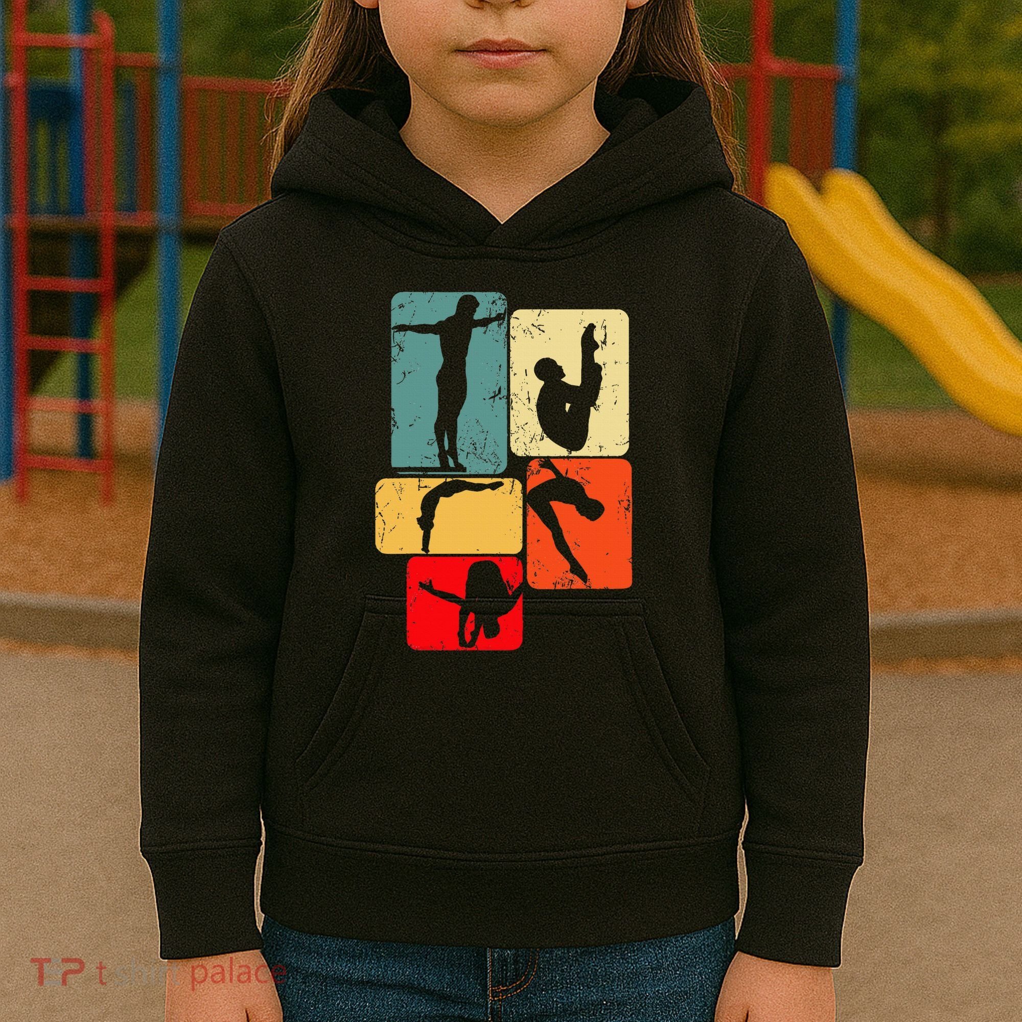 Springboard Diving Springboard Diver Platform Diving Kids Hoodie