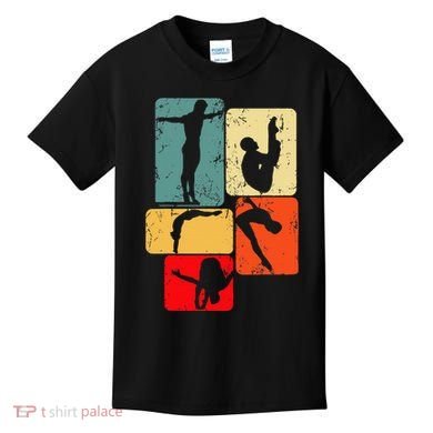 Springboard Diving Springboard Diver Platform Diving Kids T-Shirt