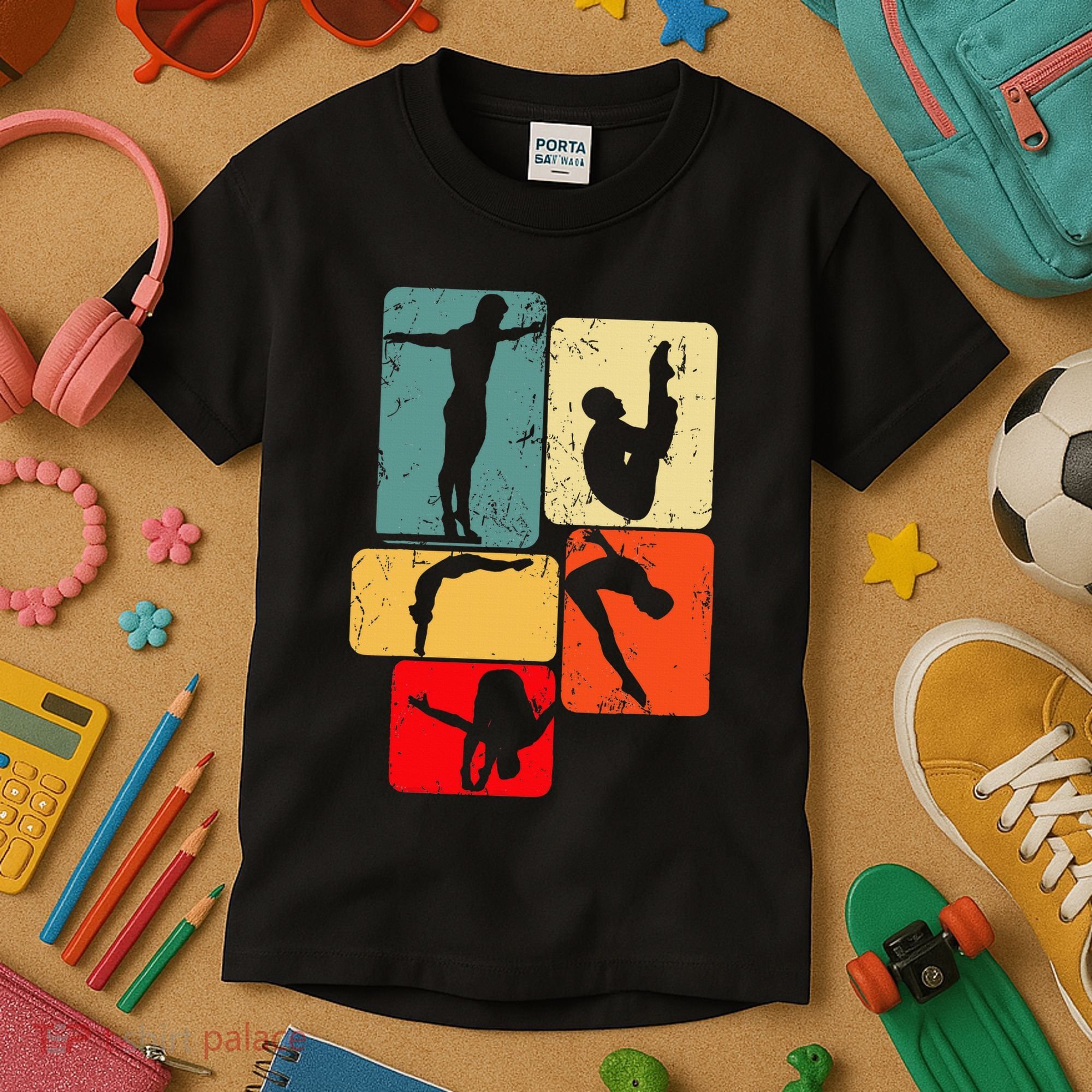 Springboard Diving Springboard Diver Platform Diving Kids T-Shirt