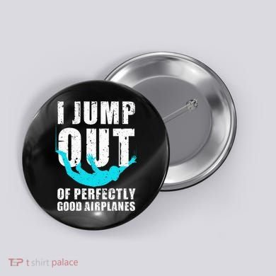 Skydiving Design Skydiver Skydive Lovers Button