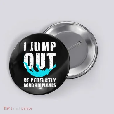 Skydiving Design Skydiver Skydive Lovers Button