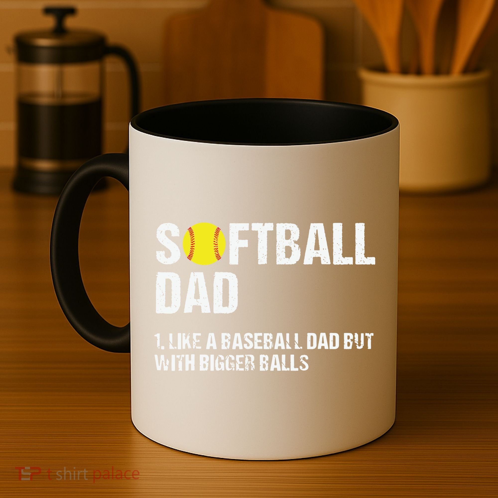 Softball Dad Coffee Mug