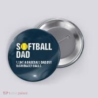 Softball Dad Button thumb 0