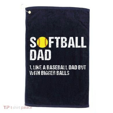 Softball Dad Golf Towel