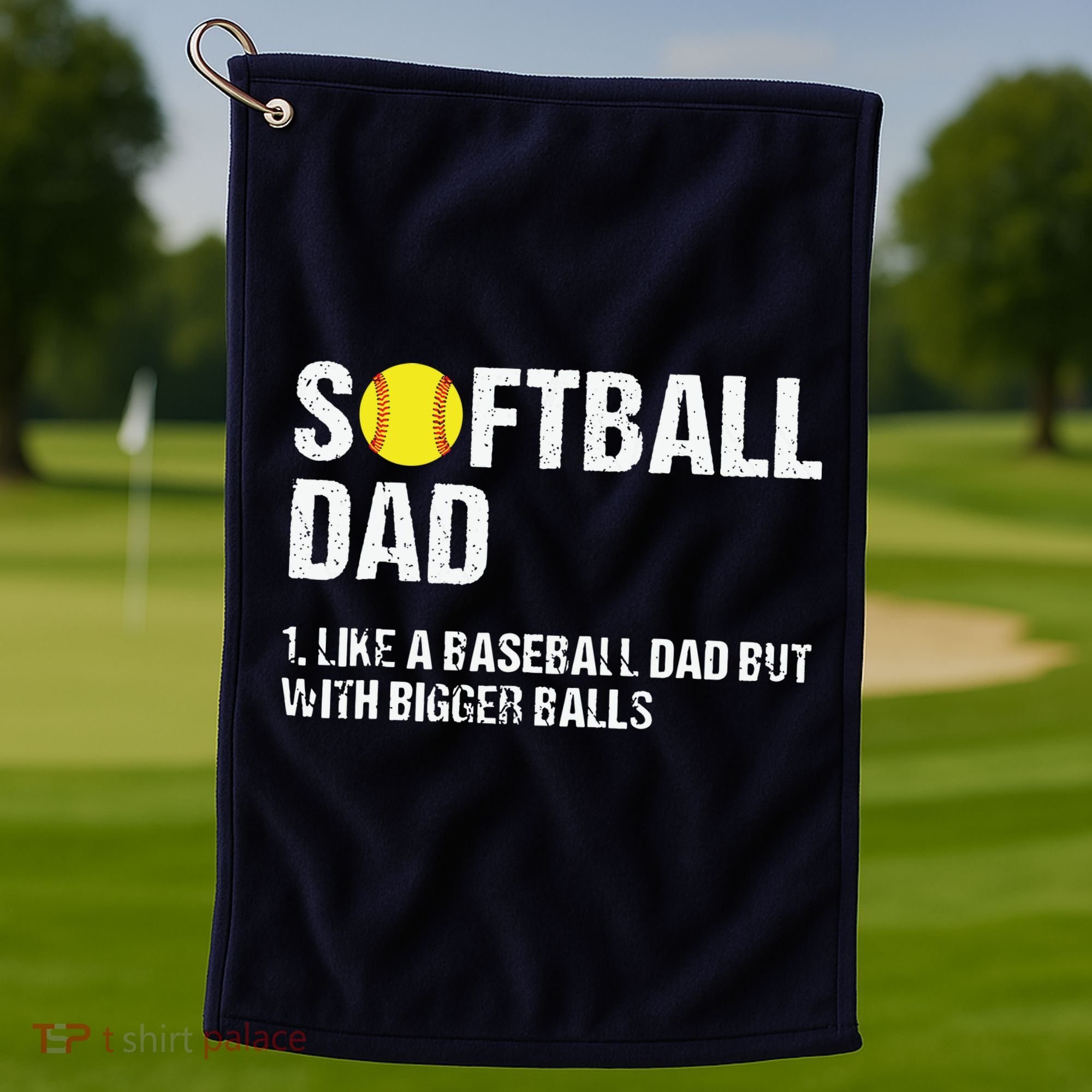 Softball Dad Golf Towel