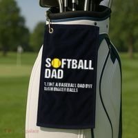Softball Dad Golf Towel thumb 2
