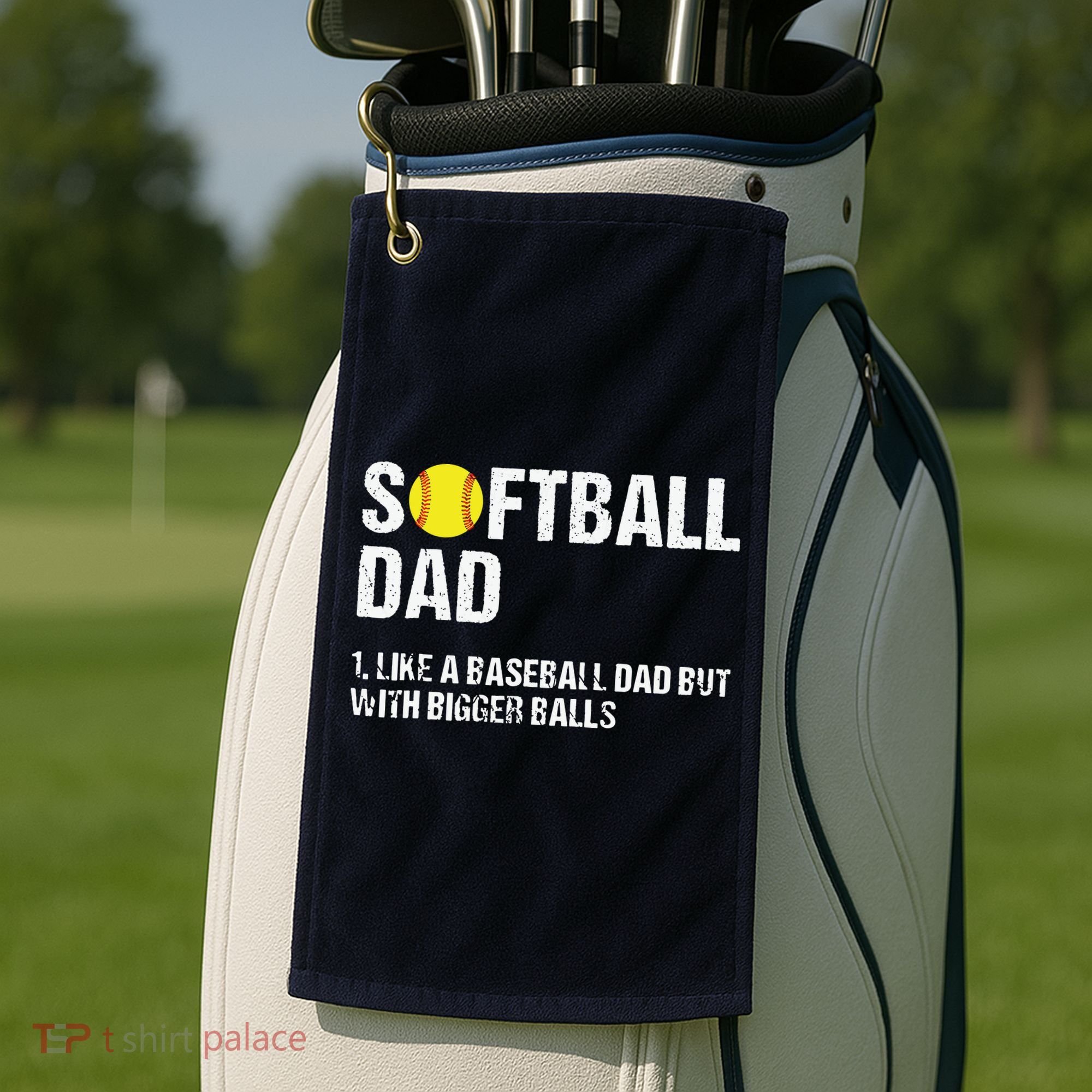 Softball Dad Golf Towel