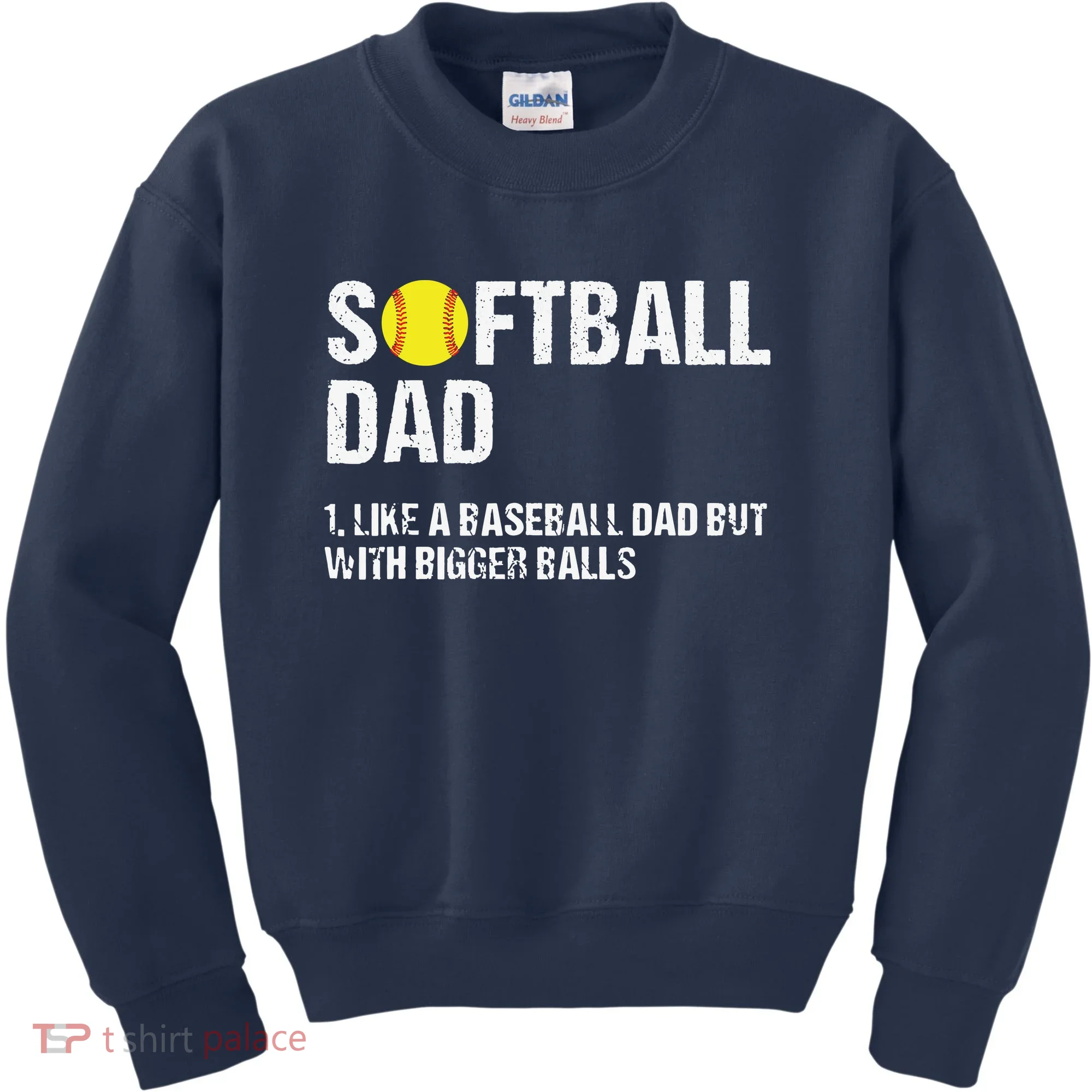 Softball Dad Kids Sweatshirt