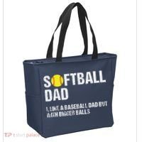 Softball Dad Tote Bag thumb 2