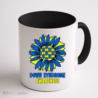 Sunflower Down Syndrome Awareness Coffee Mug thumb 1