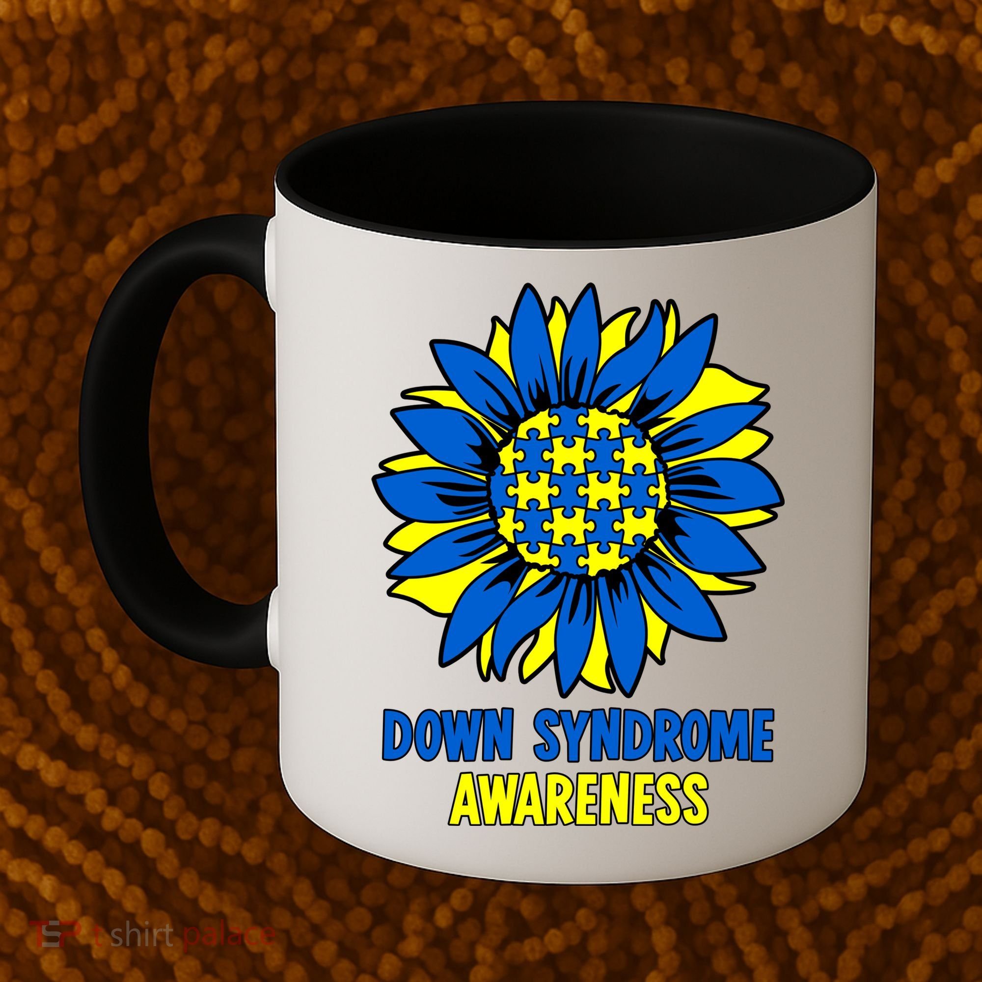Sunflower Down Syndrome Awareness Coffee Mug