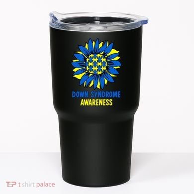 Sunflower Down Syndrome Awareness Tumbler