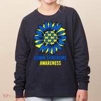 Sunflower Down Syndrome Awareness Women's Sweatshirt thumb 0
