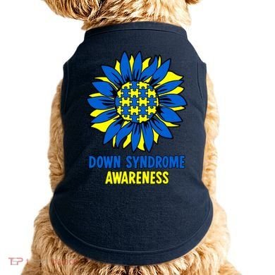 Sunflower Down Syndrome Awareness Doggie Tank