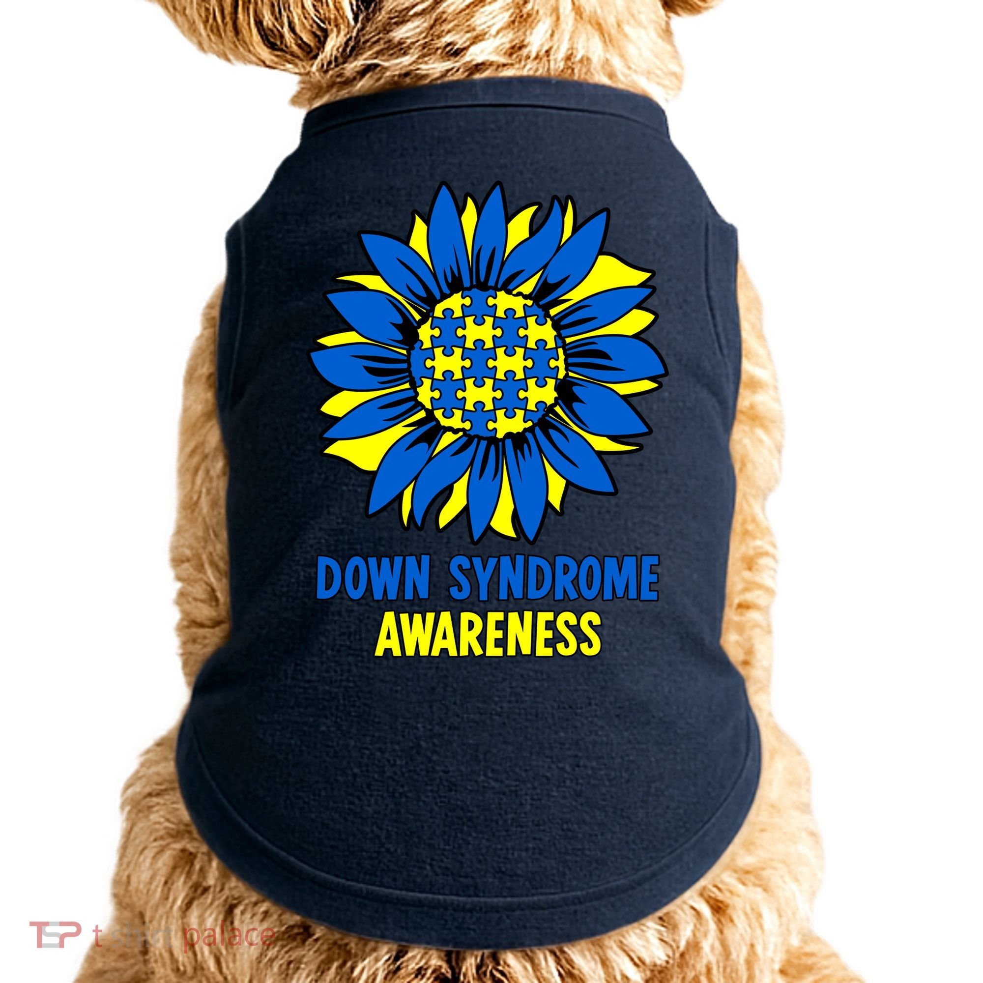 Sunflower Down Syndrome Awareness Doggie Tank