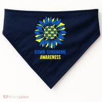 Sunflower Down Syndrome Awareness USA-Made Doggie Bandana thumb 0