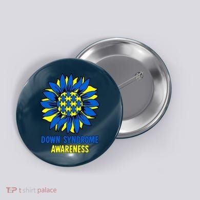 Sunflower Down Syndrome Awareness Button