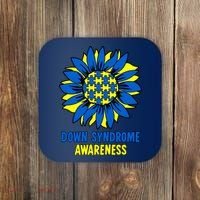 Sunflower Down Syndrome Awareness Coaster thumb 0