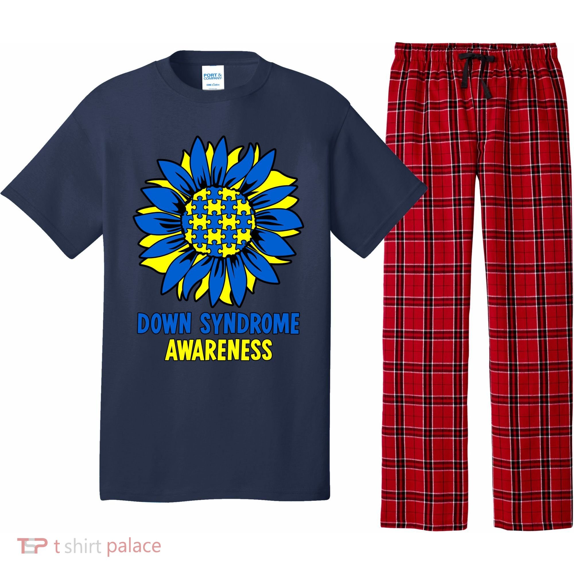 Sunflower Down Syndrome Awareness Pajama Set