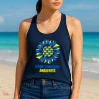 Sunflower Down Syndrome Awareness Women's Tank Top thumb 2